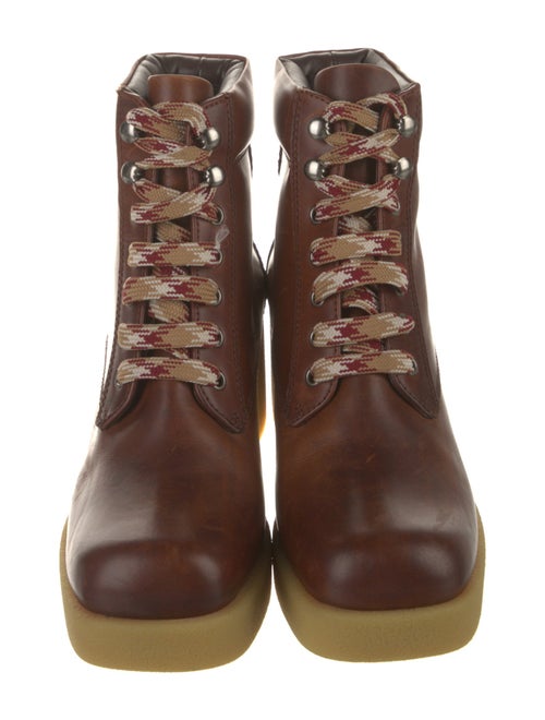 Miu Miu Leather Combat Boots