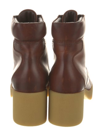 Miu Miu Leather Combat Boots