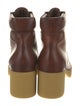 Miu Miu Leather Combat Boots