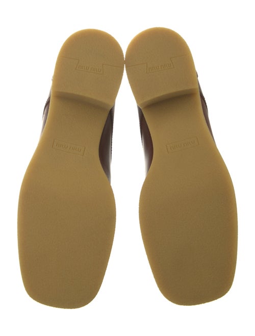 Miu Miu Leather Combat Boots