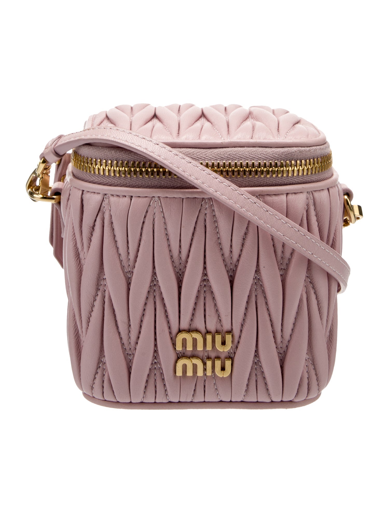 Miu Miu Lambskin Matelasse Vanity Mini