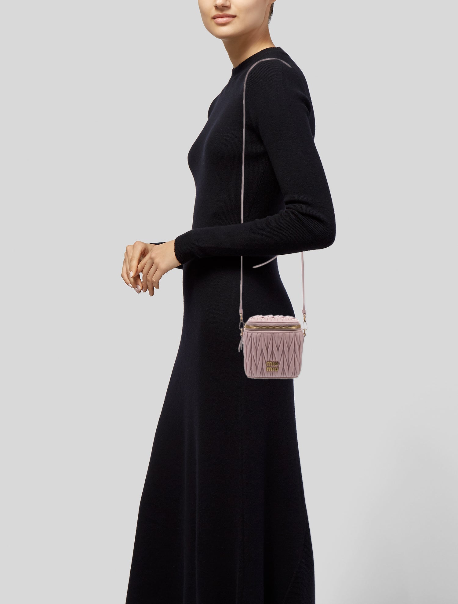 Miu Miu Lambskin Matelasse Vanity Mini