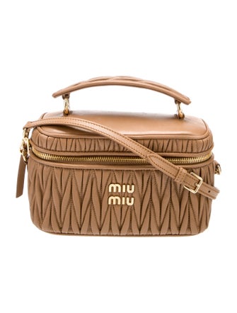 Miu Miu Lambskin Matelasse Vanity