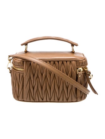 Miu Miu Lambskin Matelasse Vanity