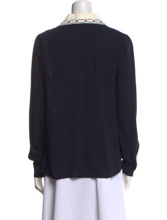 Miu Miu 2017 Long Sleeve Button-Up Top