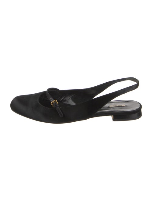 Miu Miu Satin Slingback Flats