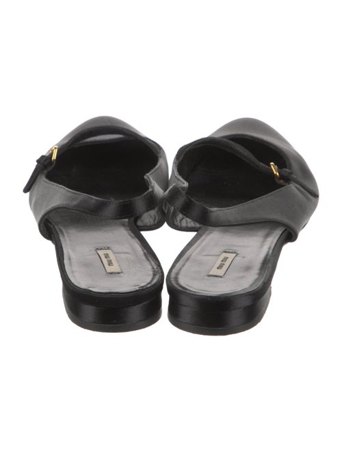 Miu Miu Satin Slingback Flats