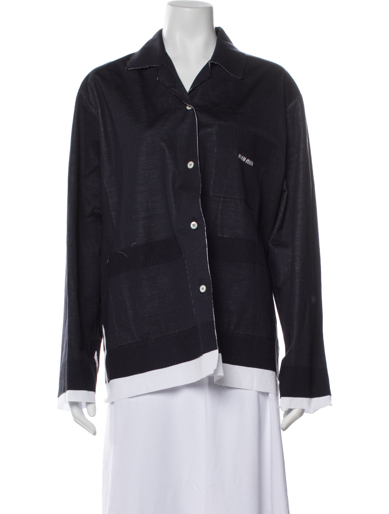 Miu Miu 2024 Silk Button-Up Top