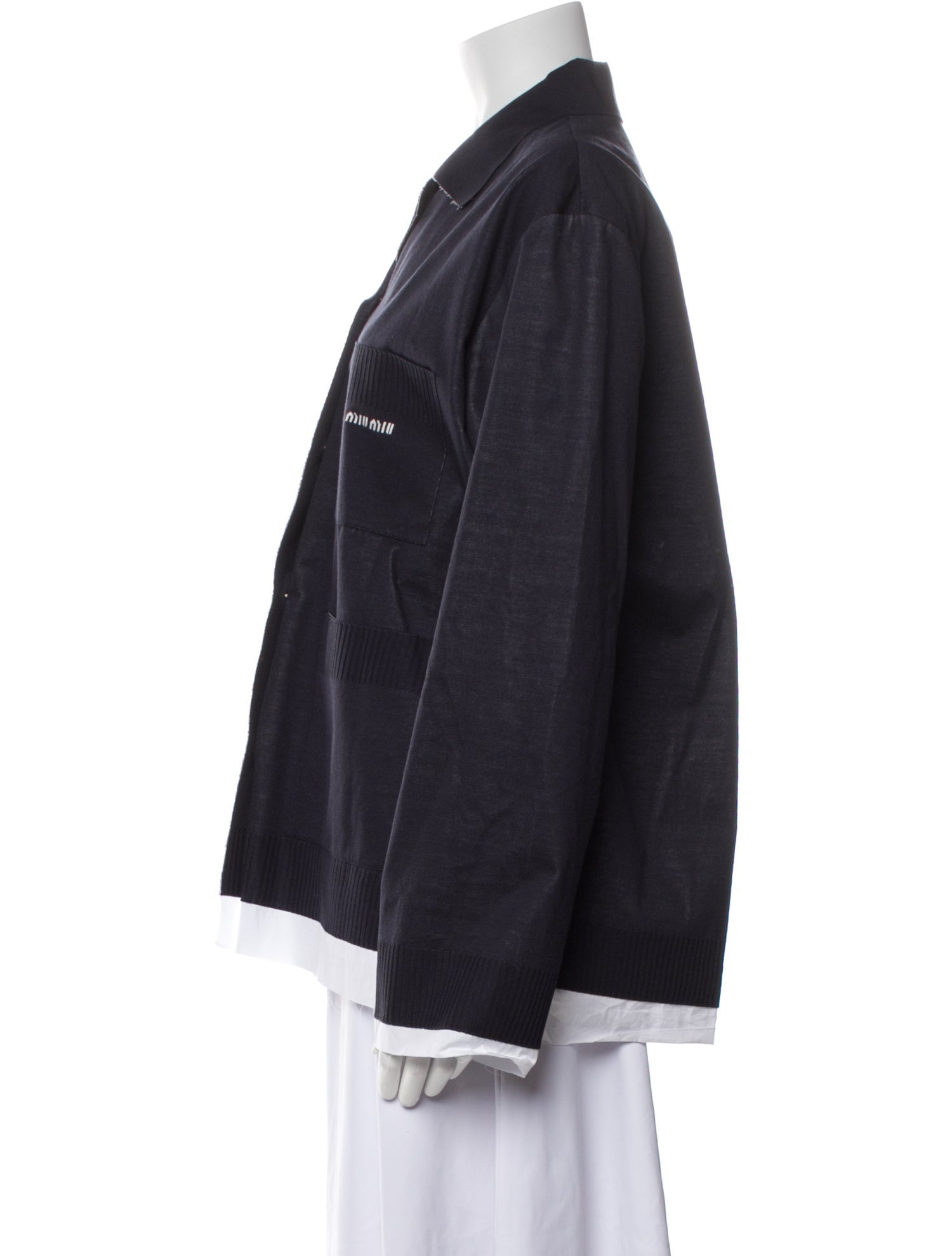 Miu Miu 2024 Silk Button-Up Top