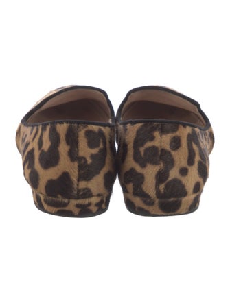 Miu Miu Ponyhair Animal Print Loafers