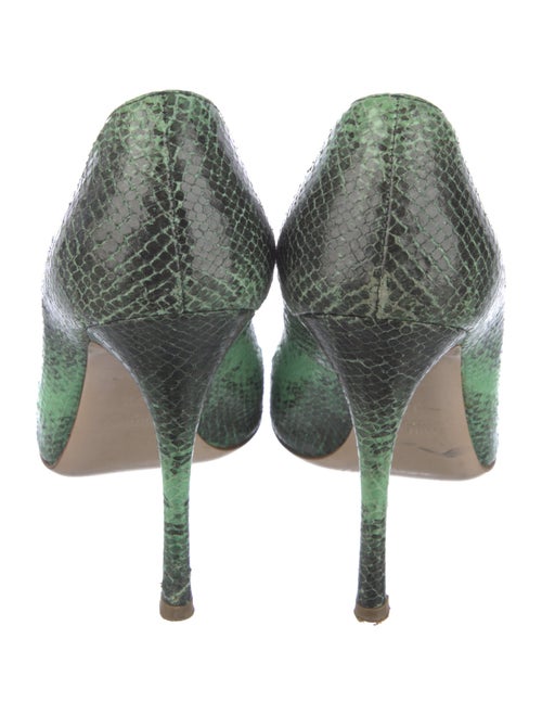 Miu Miu GG Embossed Snakeskin Pumps