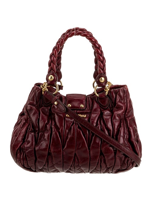 Miu Miu Leather Top Handle Bag