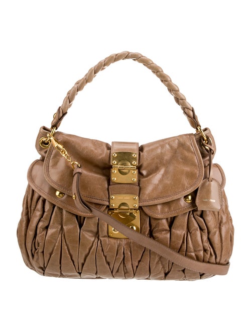 Miu Miu Leather Top Handle Bag