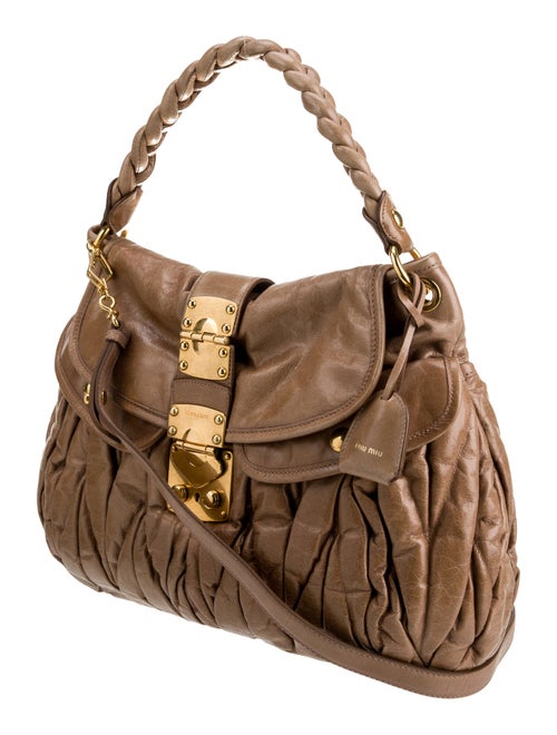 Miu Miu Leather Top Handle Bag