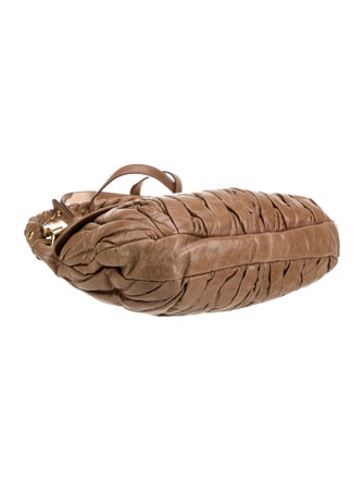 Miu Miu Leather Top Handle Bag