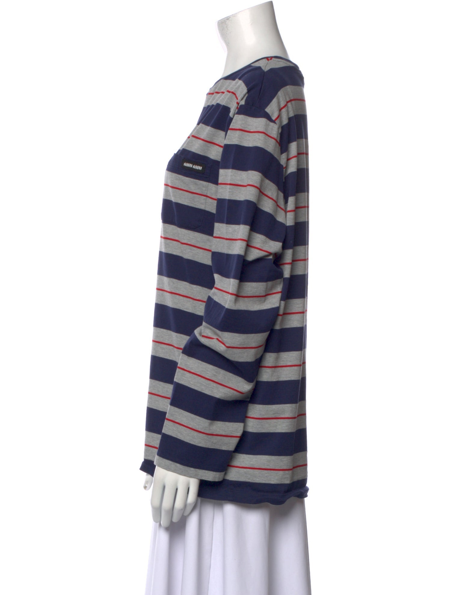Miu Miu 2025 Striped Sweatshirt w/ Tags