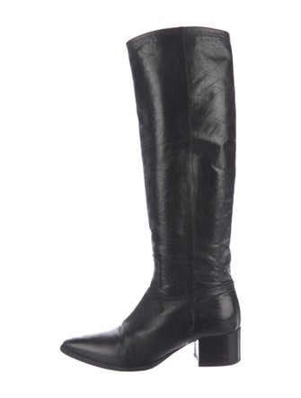 Miu Miu Leather Riding Boots