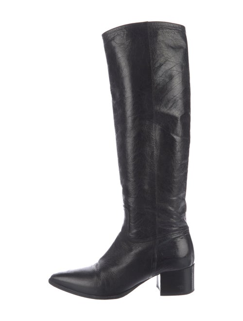 Miu Miu Leather Riding Boots