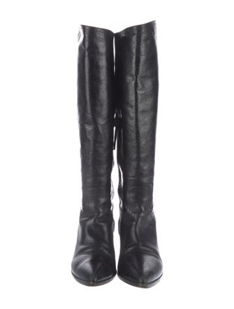Miu Miu Leather Riding Boots