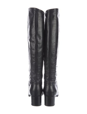 Miu Miu Leather Riding Boots