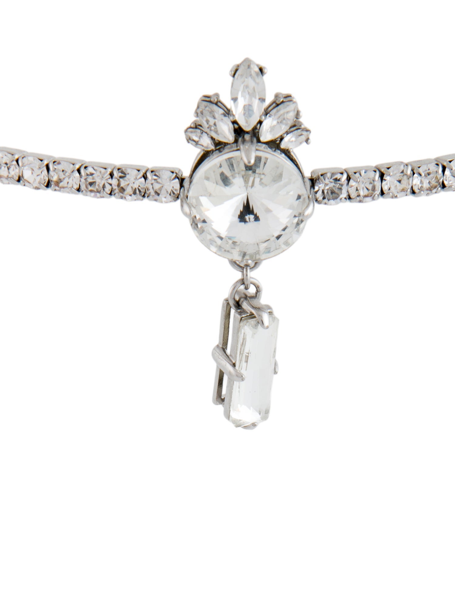 Miu Miu Crystal Embellished Choker Necklace