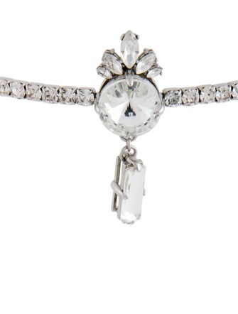 Miu Miu Crystal Embellished Choker Necklace