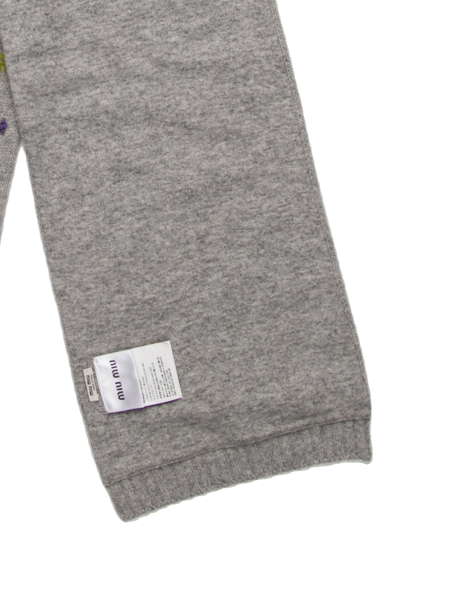 Miu Miu Virgin Wool Printed Scarf