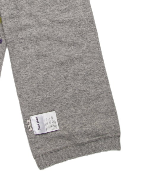 Miu Miu Virgin Wool Printed Scarf