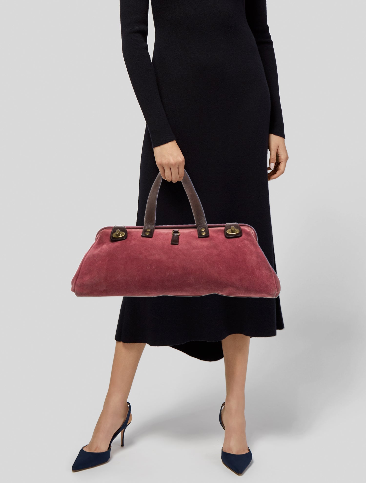 Miu Miu Suede Frame Bag Vintage