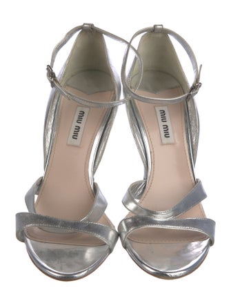 Miu Miu Leather Sandals