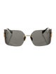 Miu Miu Oversize Tinted Sunglasses