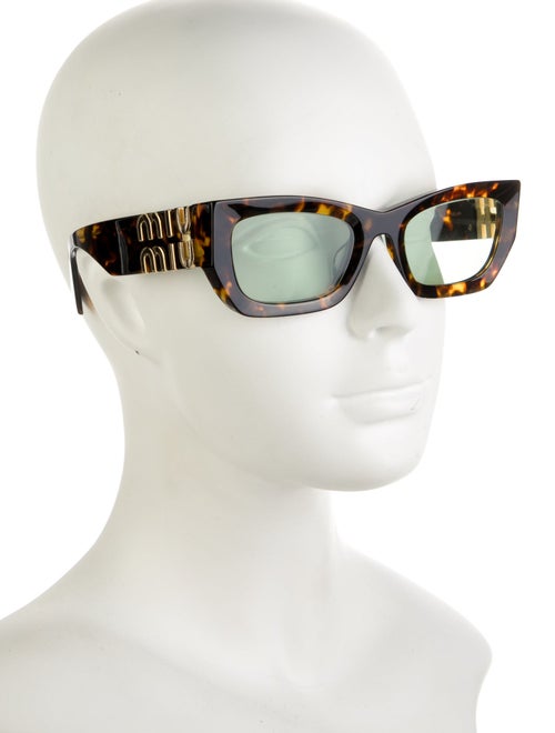 Miu Miu Cat-Eye Mirrored Sunglasses