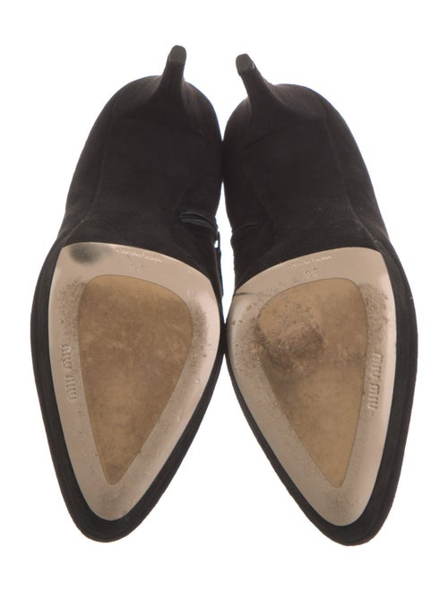 Miu Miu Suede Crystal Embellishments Boots