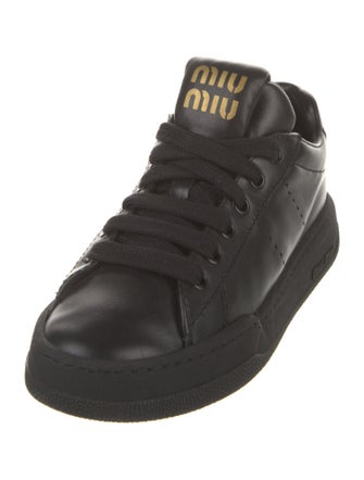 Miu Miu Leather Sneakers