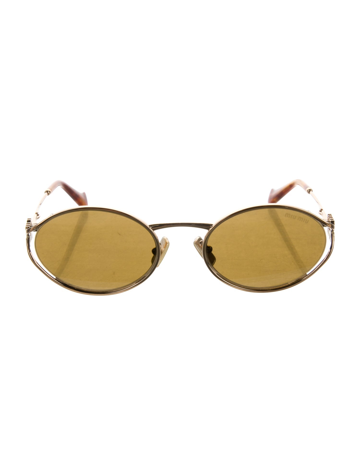 Miu Miu Round Tinted Sunglasses