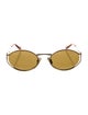 Miu Miu Round Tinted Sunglasses