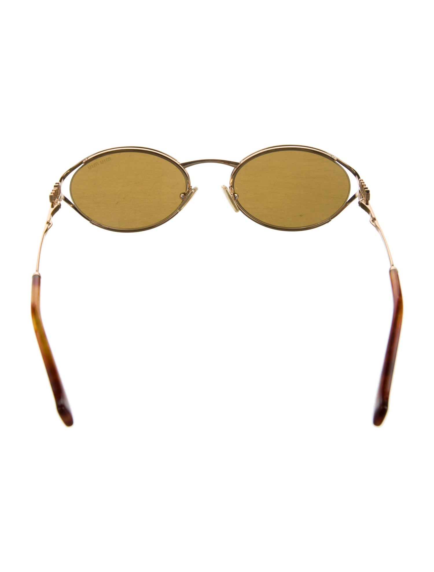 Miu Miu Round Tinted Sunglasses