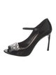 Miu Miu Patent Leather Crystal Embellishments Pumps
