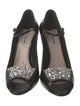 Miu Miu Patent Leather Crystal Embellishments Pumps