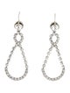 Miu Miu Crystal Teardrop Drop Earrings