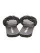 Miu Miu Leather Braided Accents Slides