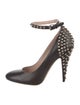 Miu Miu Leather Studded Accents Pumps