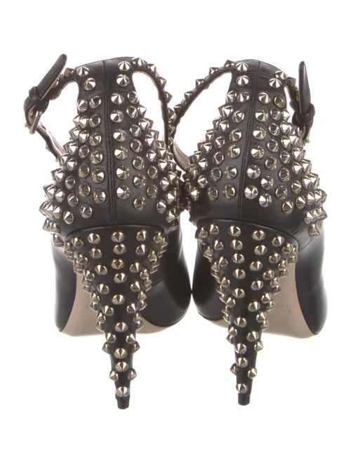 Miu Miu Leather Studded Accents Pumps