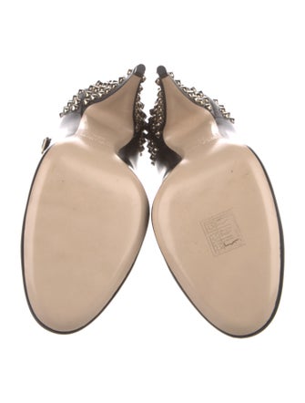 Miu Miu Leather Studded Accents Pumps
