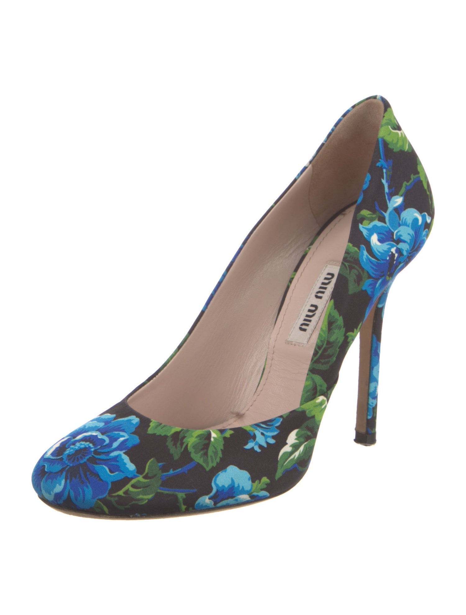 Miu Miu Floral Print Pumps
