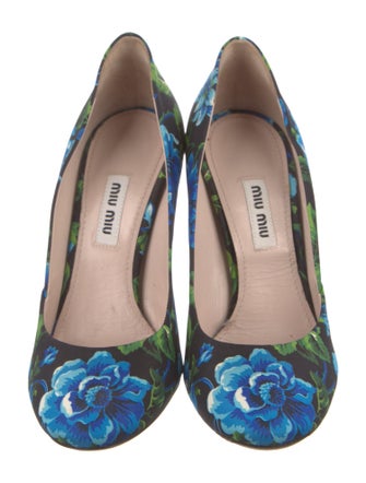 Miu Miu Floral Print Pumps
