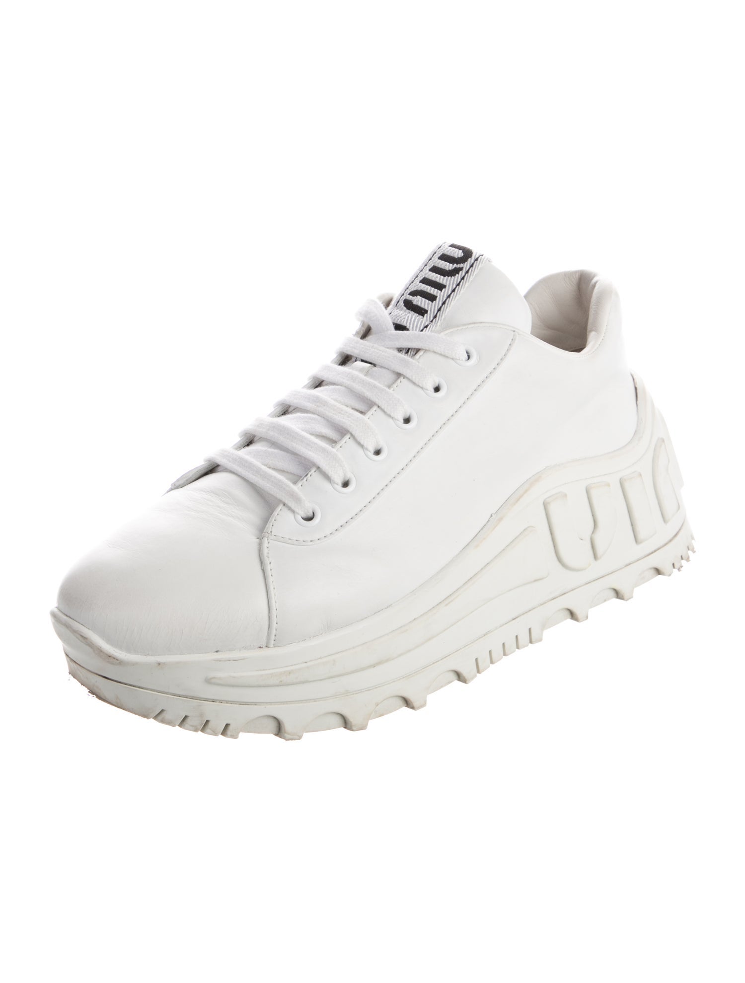 Miu Miu Leather Sneakers
