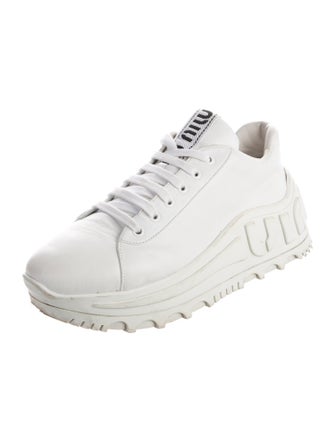 Miu Miu Leather Sneakers