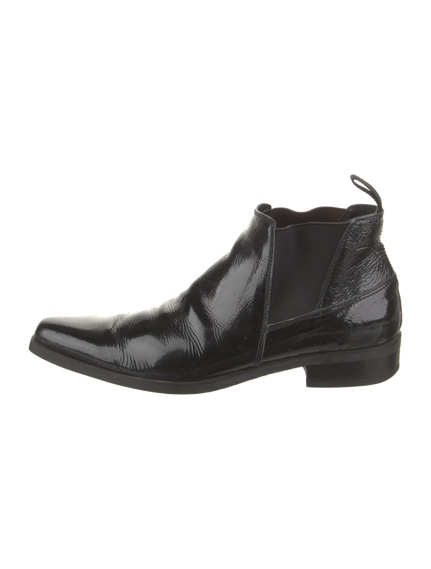 Miu Miu Patent Leather Chelsea Boots
