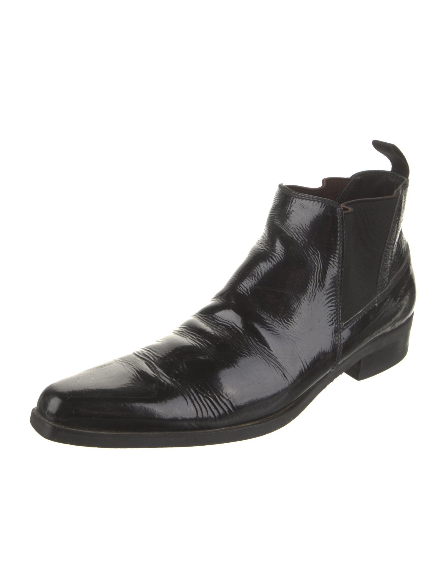Miu Miu Patent Leather Chelsea Boots